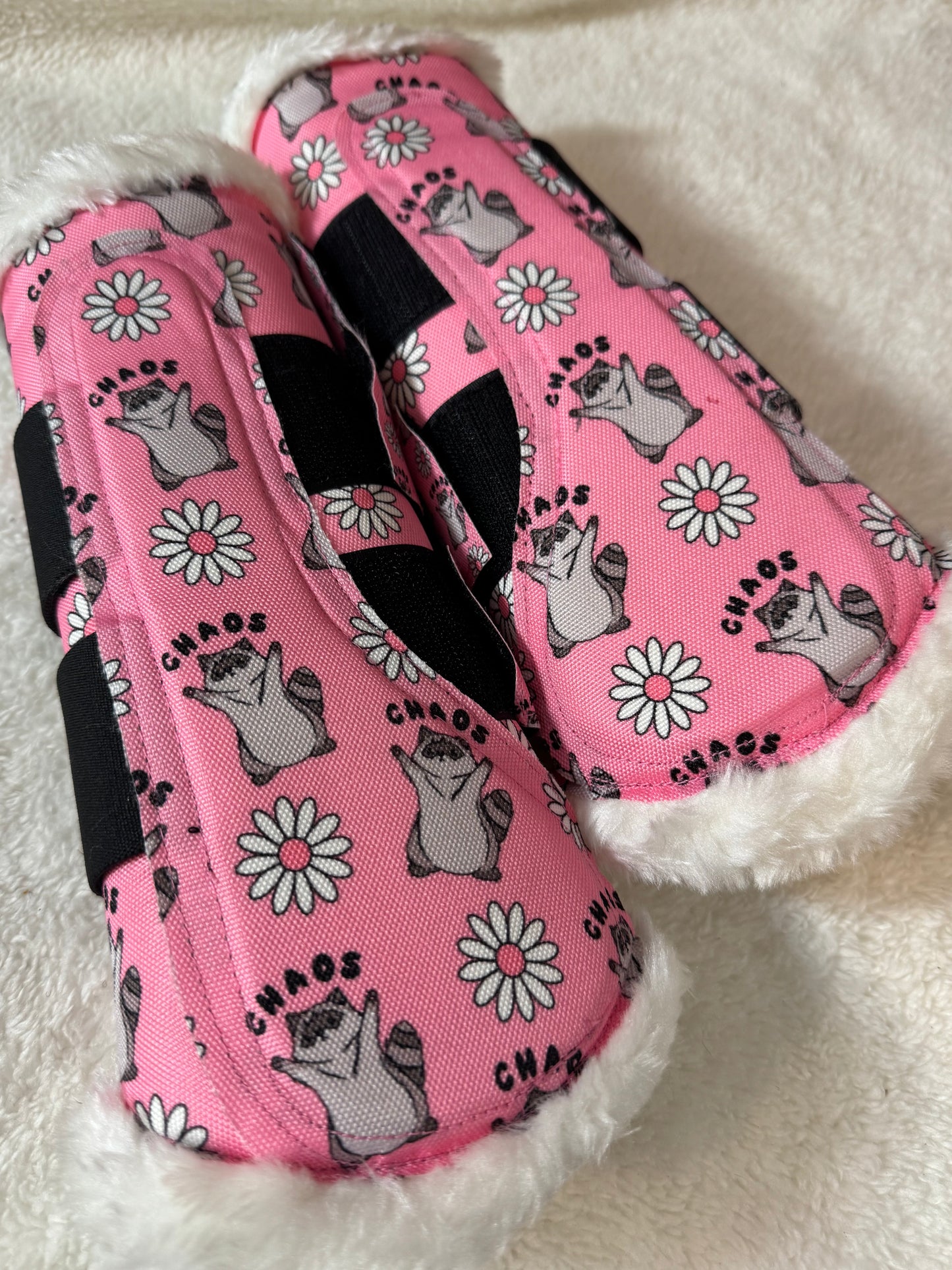 Pink chaos boots