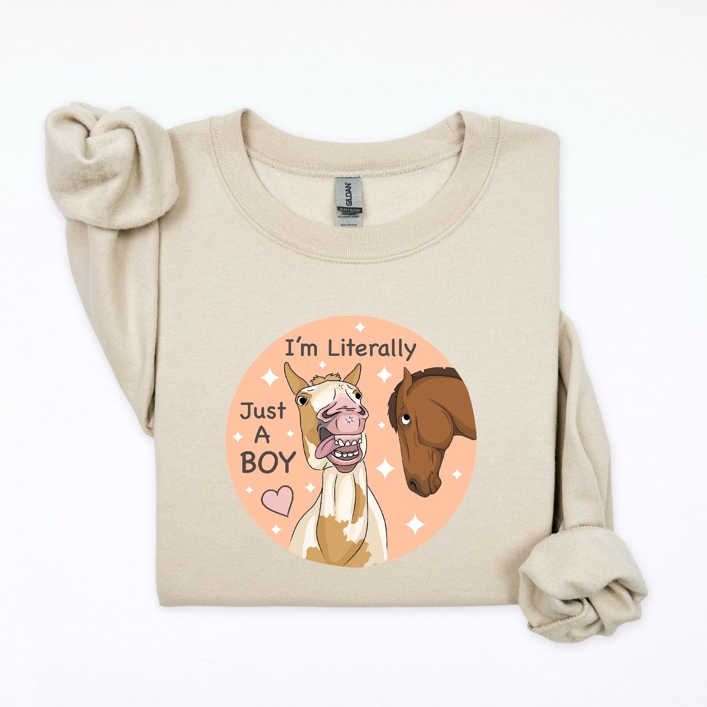 PREORDER just a boy crewneck sweatshirt