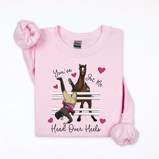 PREORDER “you’ve got me head over heels” crewneck