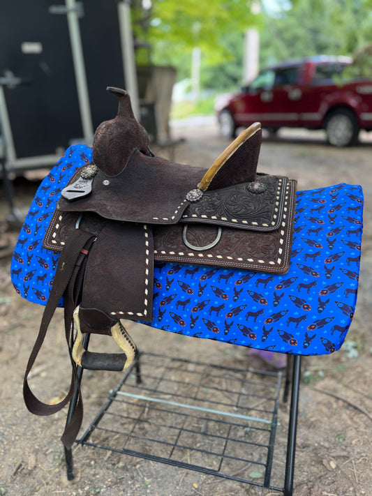 Rocket donkey western saddle pad COVER