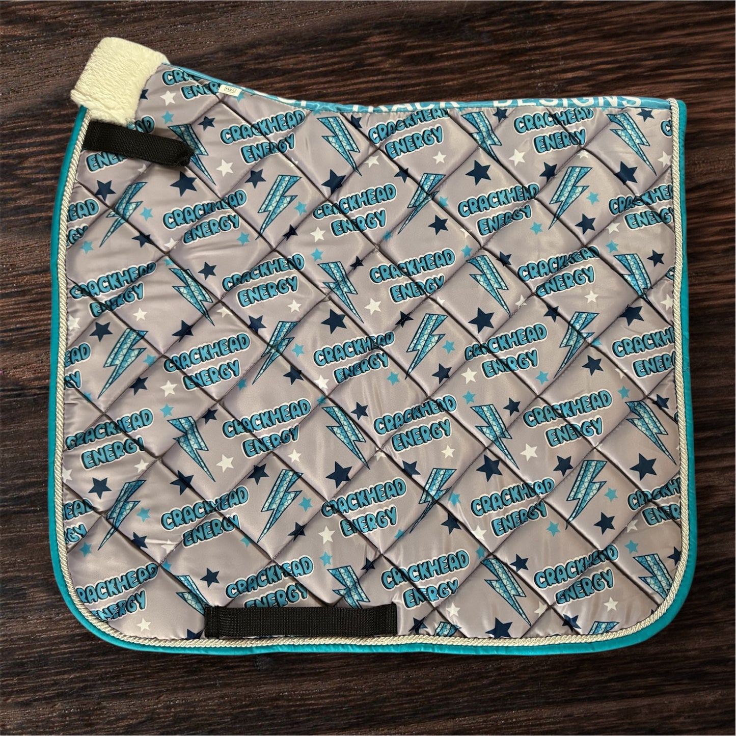 Crackhead energy dressage saddle pad