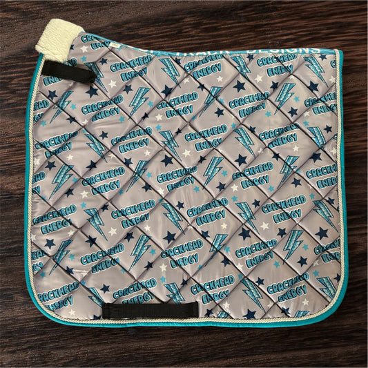 Crackhead energy dressage saddle pad