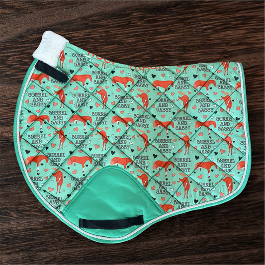 Sorrel and sassy jump cut saddle pad