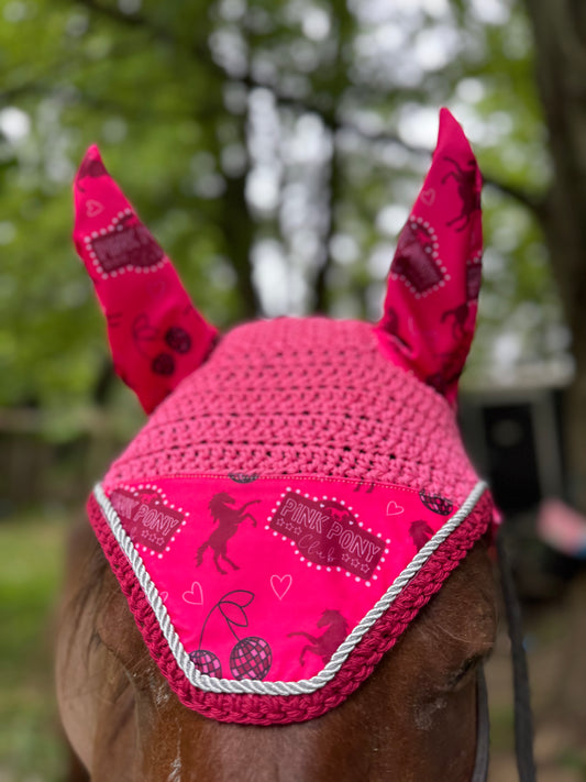 Pink pony club fly bonnet