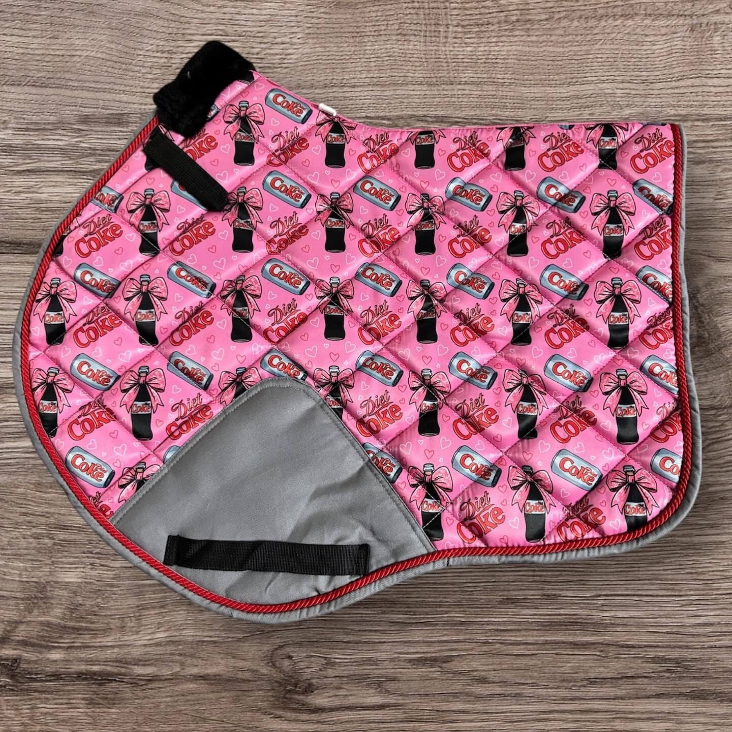 Diet Coke saddle pad