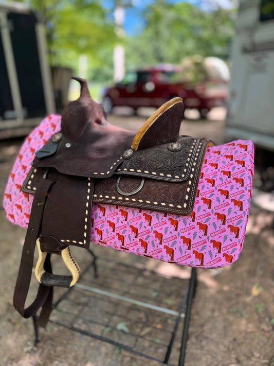 Big booty BLVD western saddle pad COVER