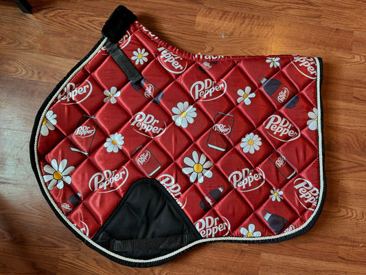 Dr Pepper jump cut saddle pad