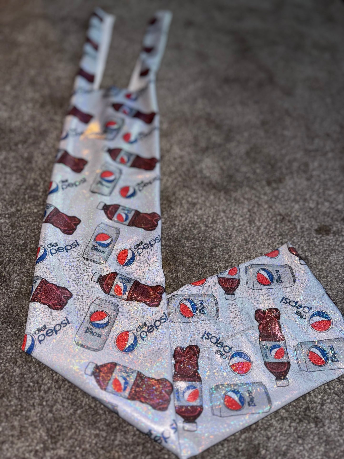 Holographic Diet Pepsi tail bag