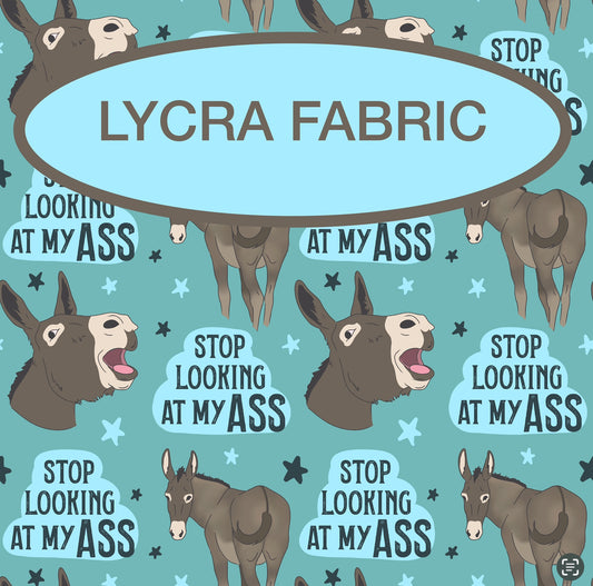 PREORDER donkey Lycra (4 way stretch) fabric 1 yard PRECUT