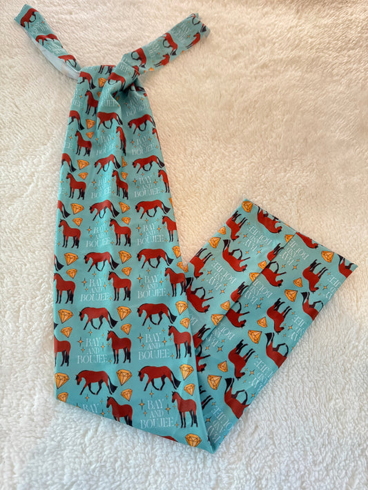 Bay and boujee green tail bag
