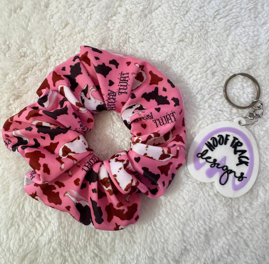 Patchy twat large hair scrunchie (1pack)