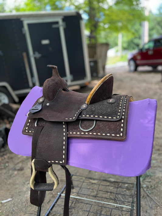 purple western saddle pad COVER