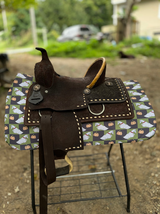 Zero gray western saddle pad COVER