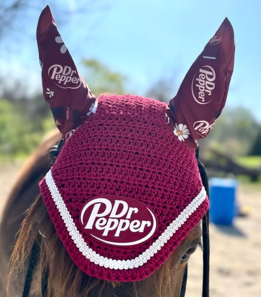 Dr Pepper fly bonnet