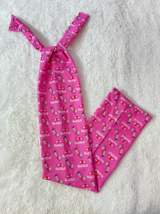 Pink redbull tail bag