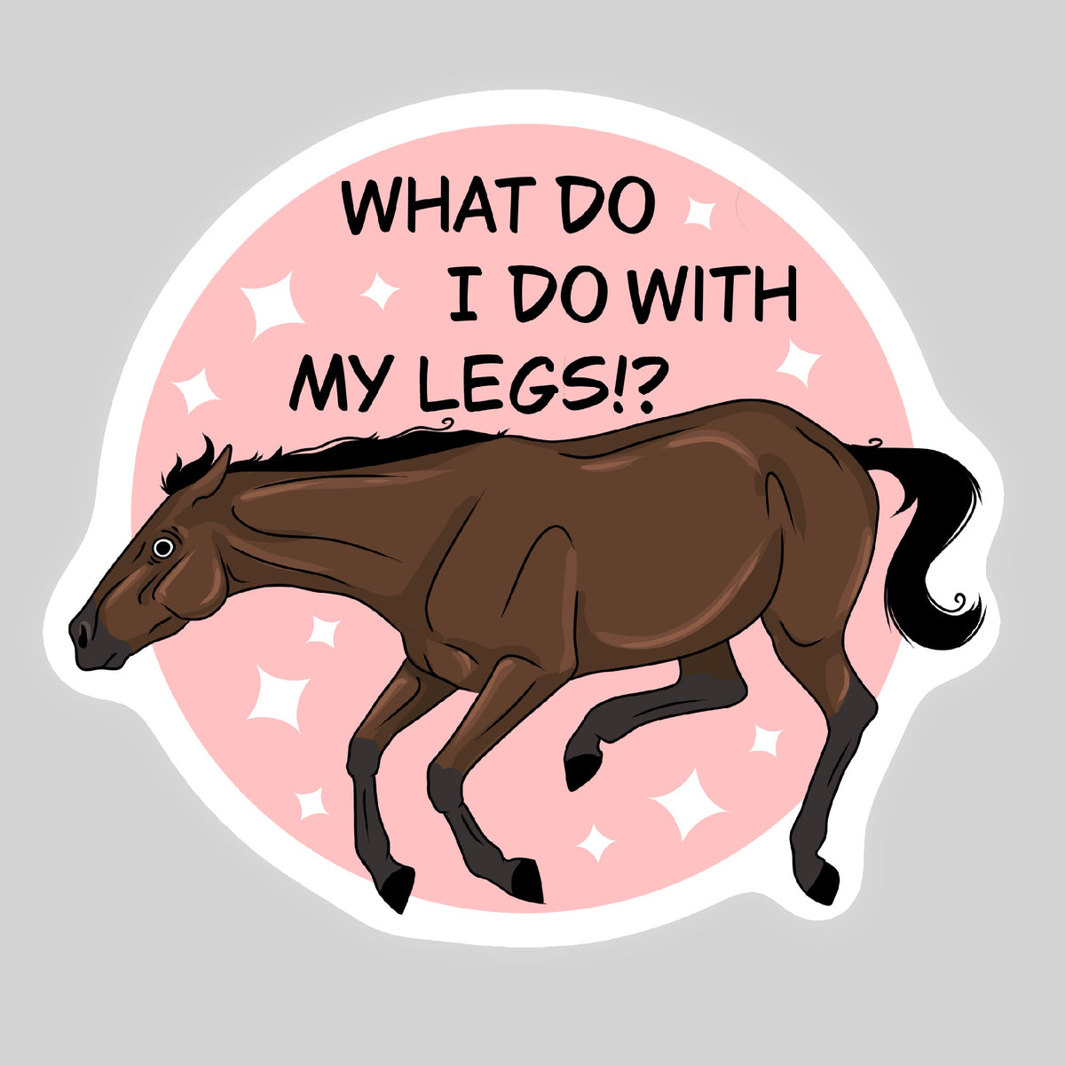 What do I do with my legs?! STICKER sheet