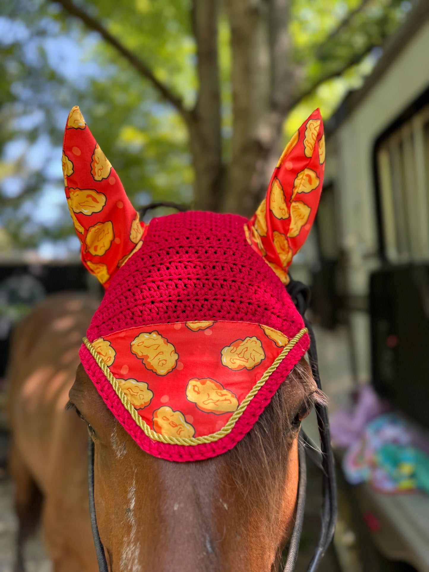 Chicken nugget fly bonnet