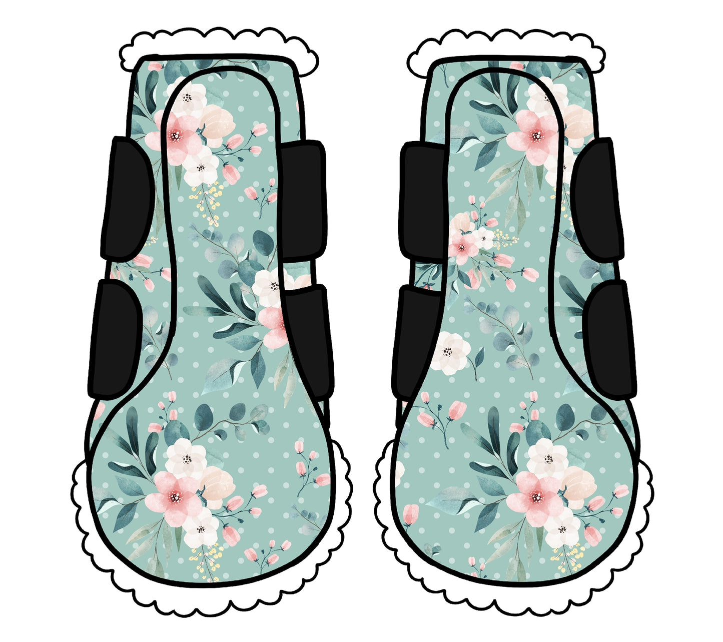 PRE ORDER floral 2 brush boots