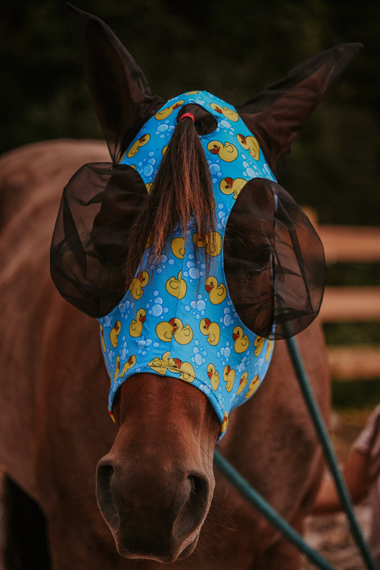 Rubber duck Lycra fly mask