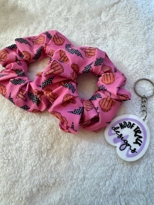 Middle finger hair scrunchie (1pack)