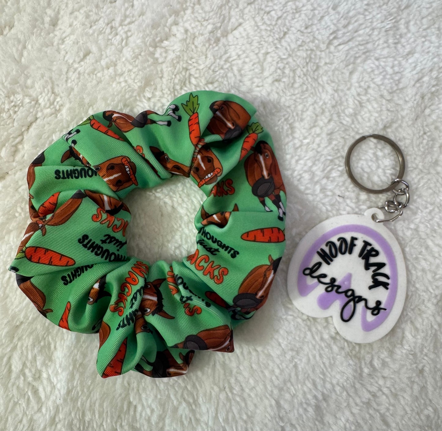 Just snacks large hair scrunchie (1pack)