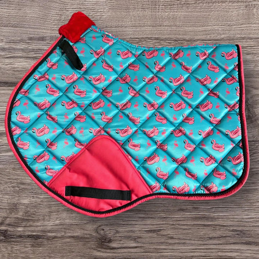 Flamingo saddle pad