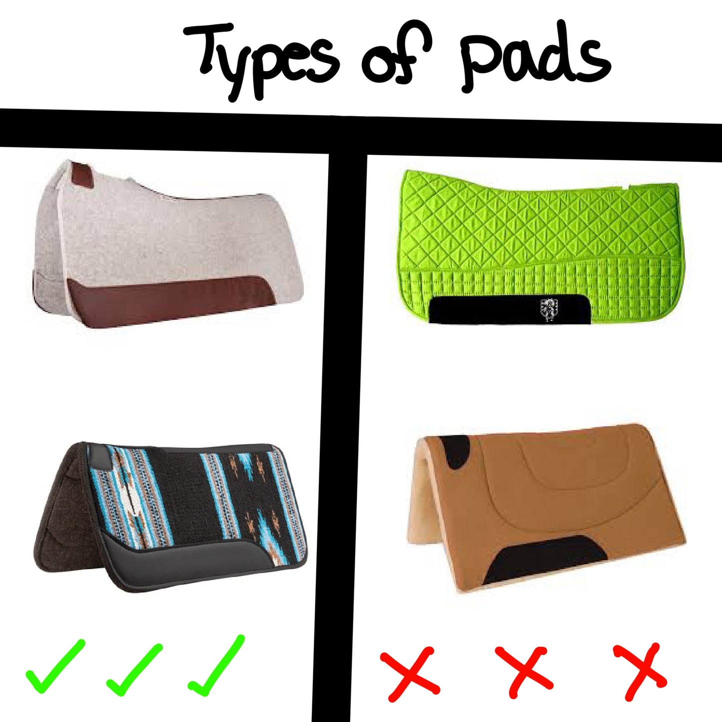 Green chaos western saddle pad COVER