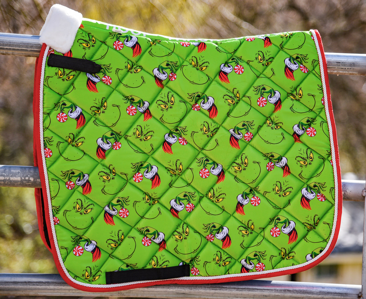 Grinch dressage pad