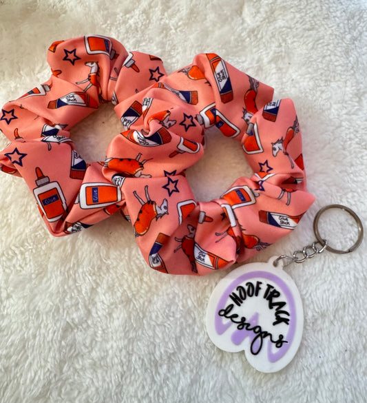 Glue stick hair scrunchie (1pack)