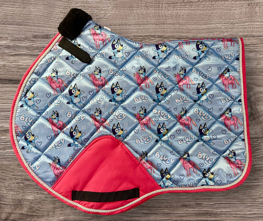 Bluey saddle pad