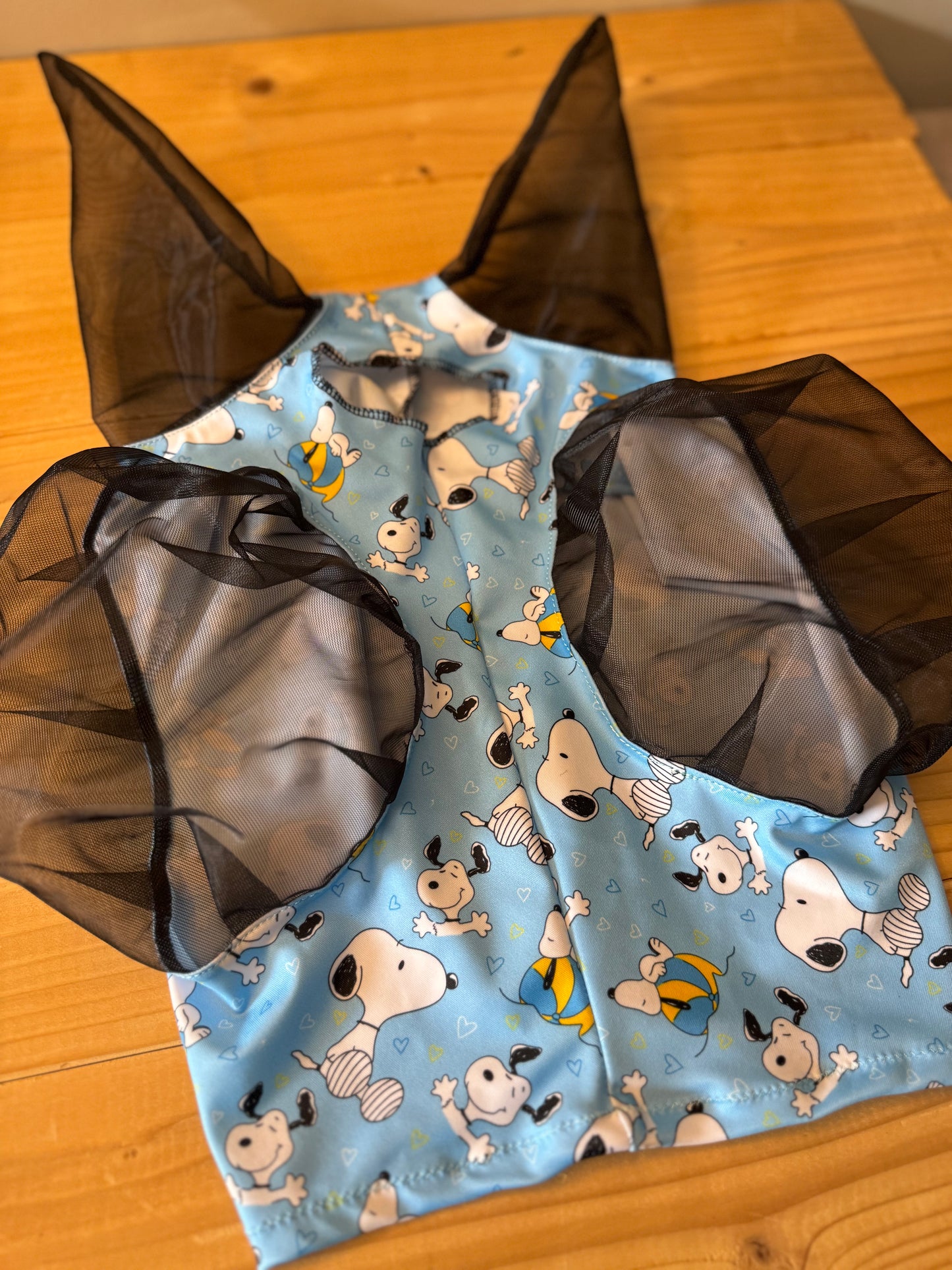 Snoopy Lycra fly mask