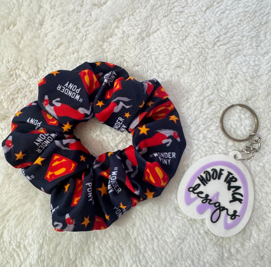 Wonder pony large hair scrunchie (1pack)