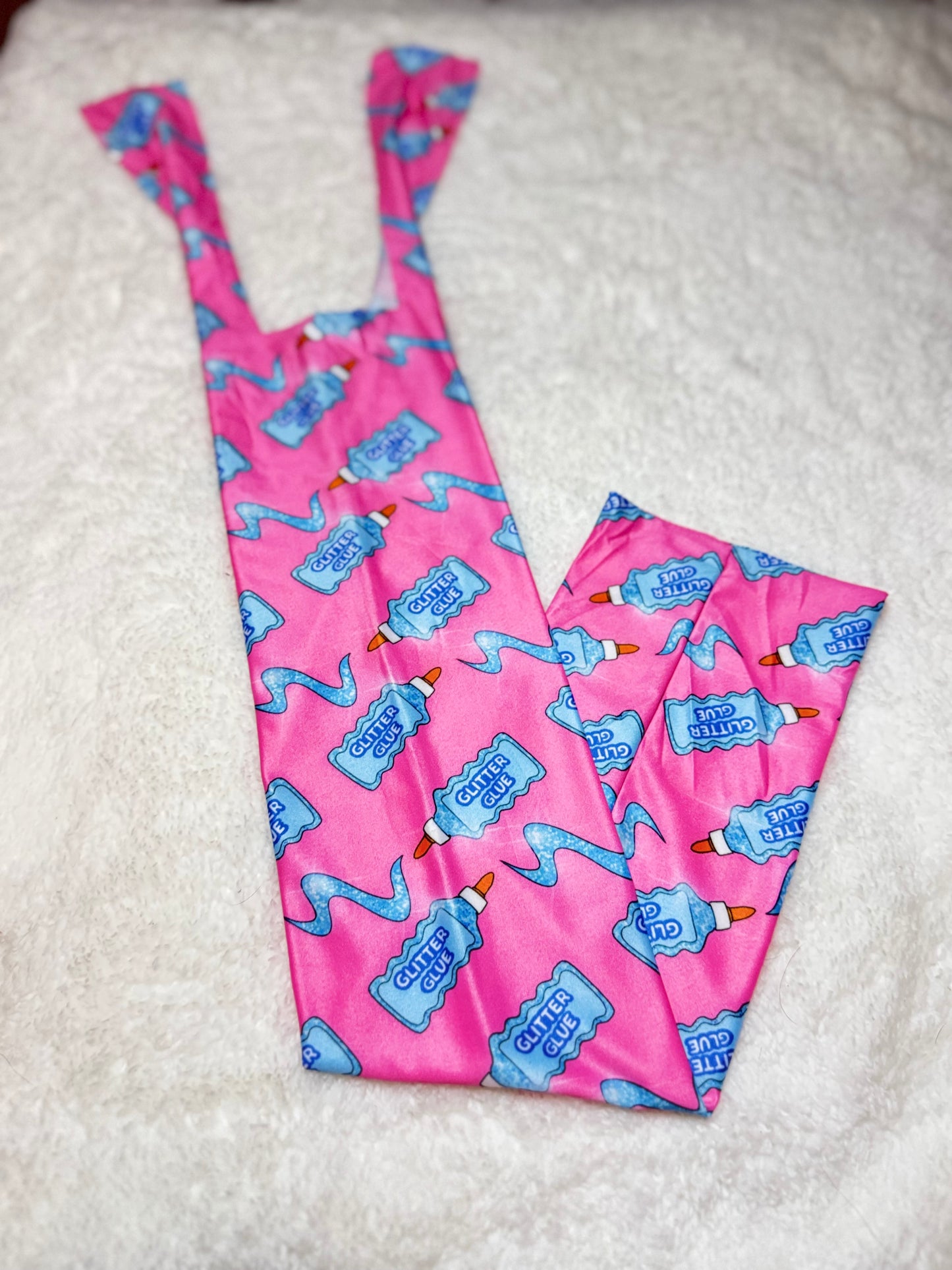 Glitter glue tail bag