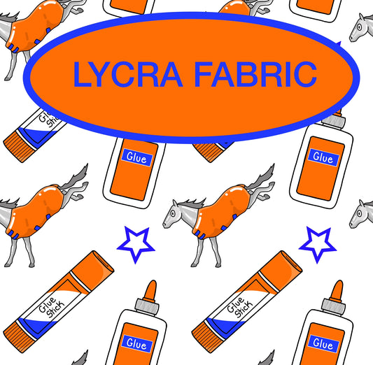 PREORDER glue stick Lycra (4 way stretch) fabric 1 yard PRECUT