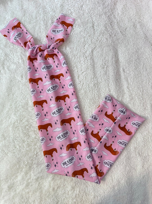 (Be kind) of a b**** pink tail bag