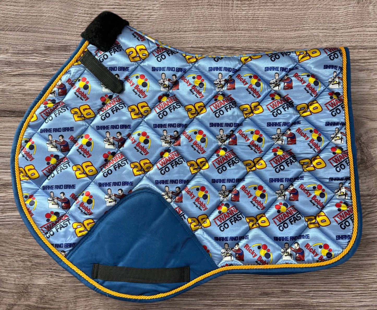 Ricky Bobby saddle pad
