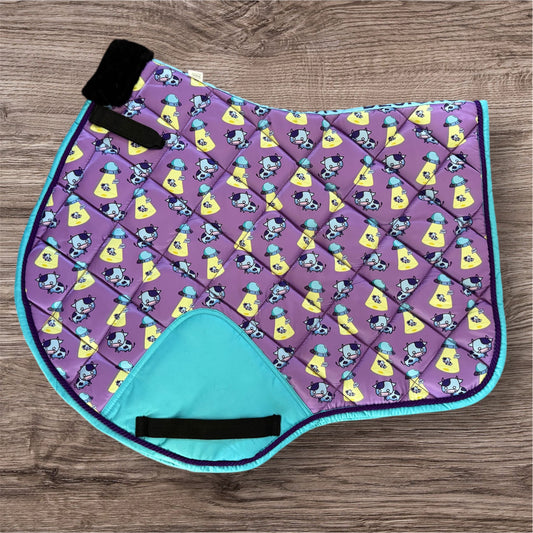 Space cow saddle pad