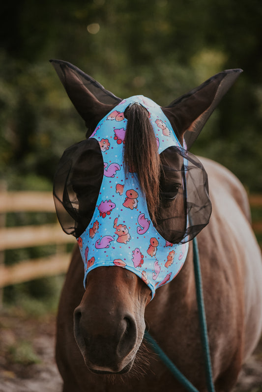Dino Lycra fly mask