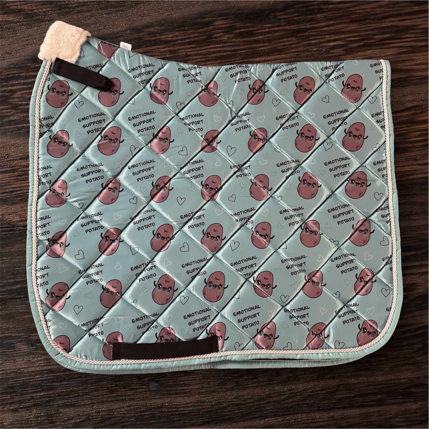 Potato dressage saddle pad