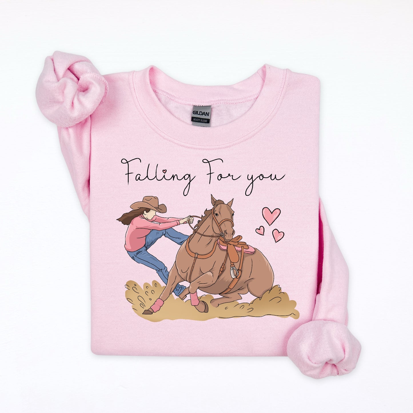 PREORDER “falling for you” western crewneck