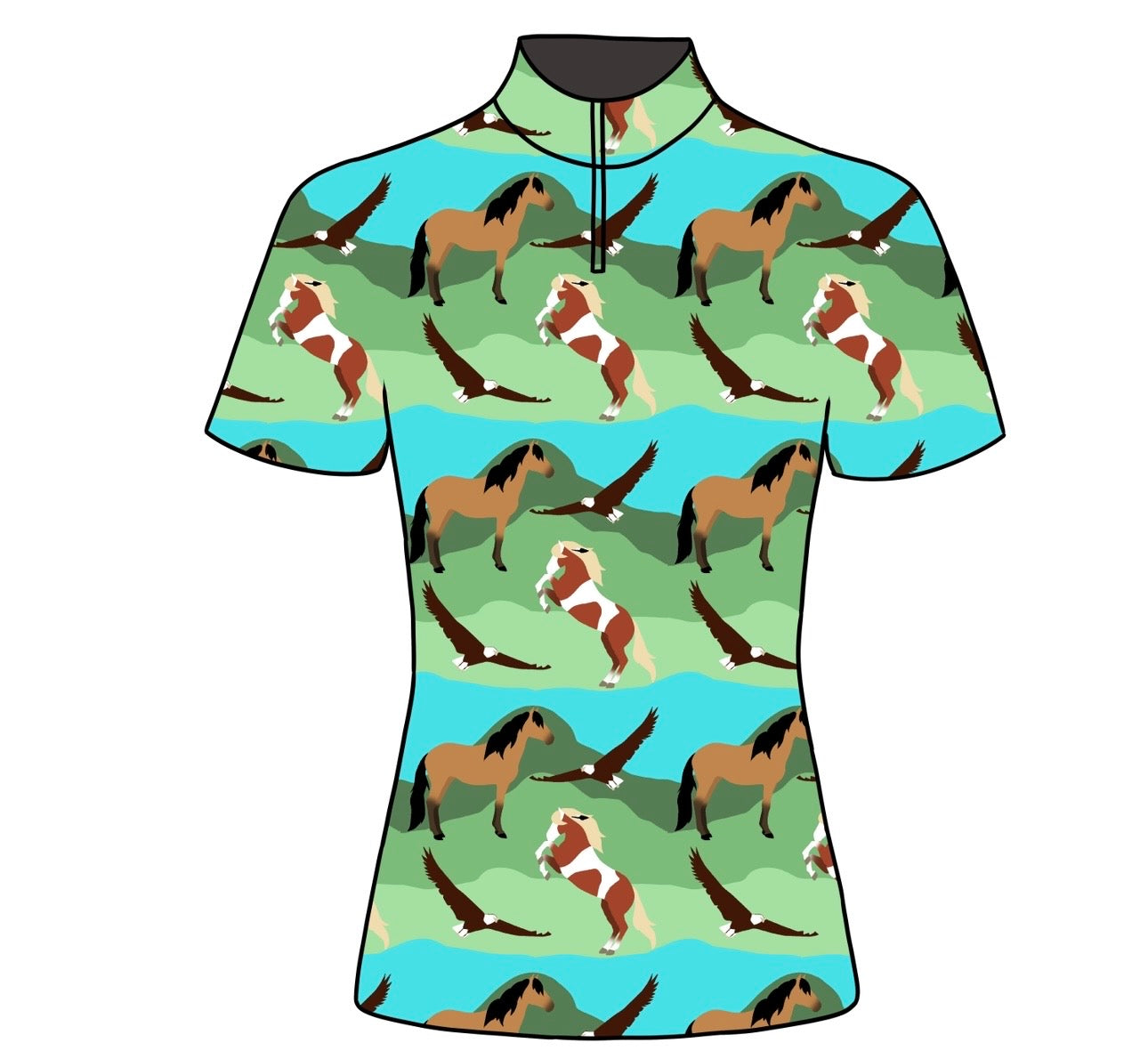 PREORDER Short sleeve spirit quarter zip