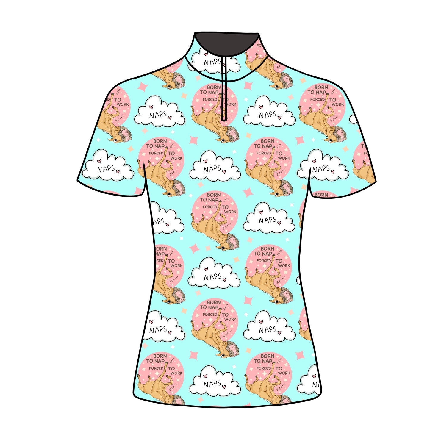 PREORDER naps short sleeve quarter zip