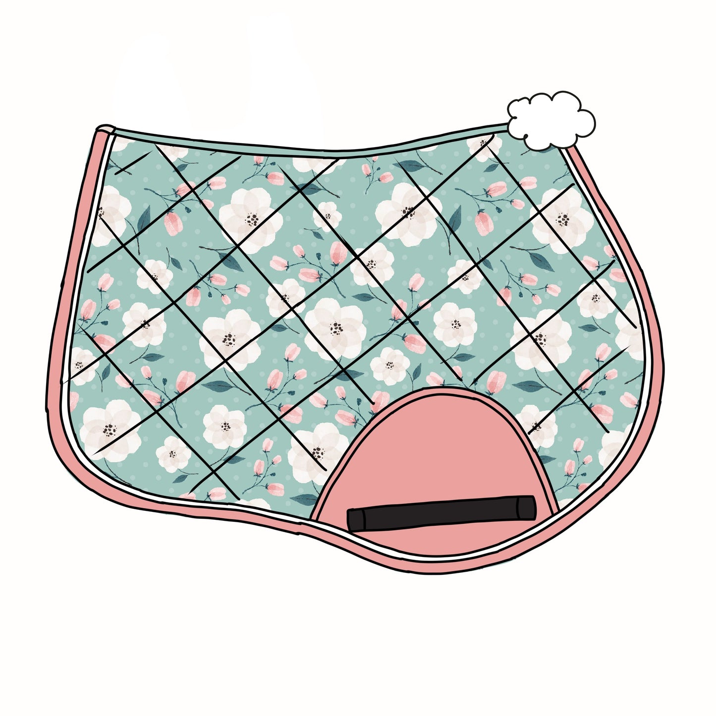 PRE ORDER floral 1 saddle pad jump/dressage
