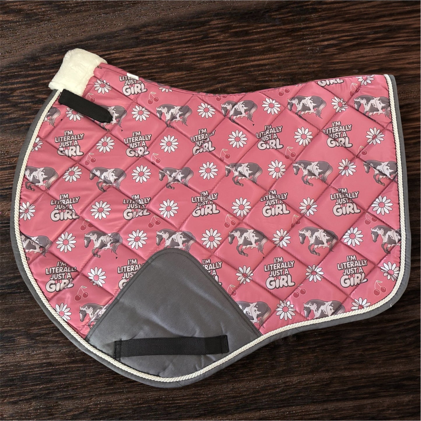 PREORDER Just a girl saddle pad