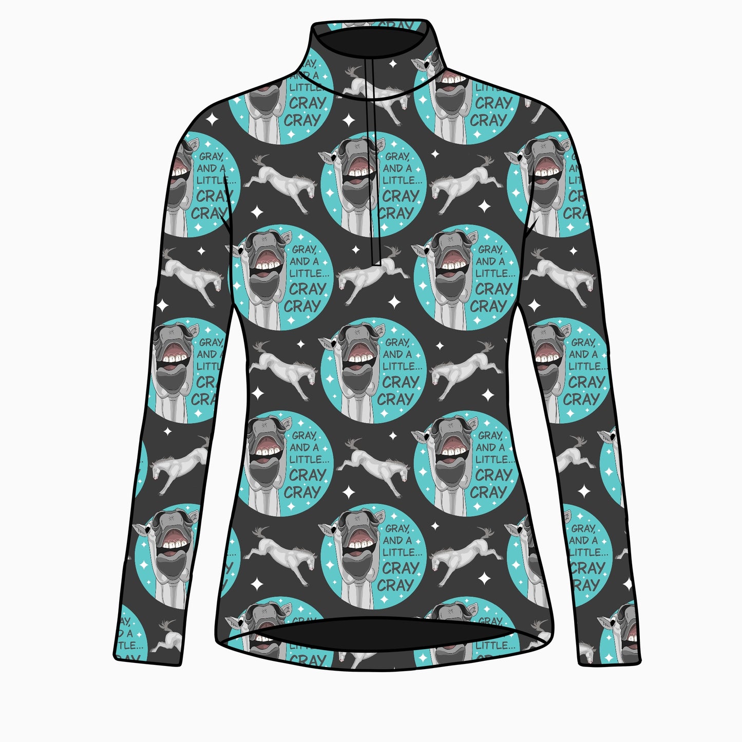 PREORDER gray and cray cray long sleeve quarter
