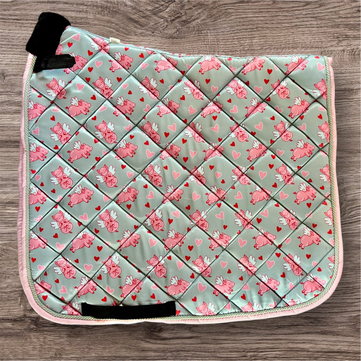 Flying pigs dressage saddle pad