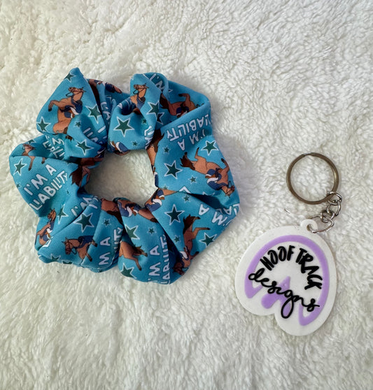 I’m a liability large hair scrunchie (1pack)