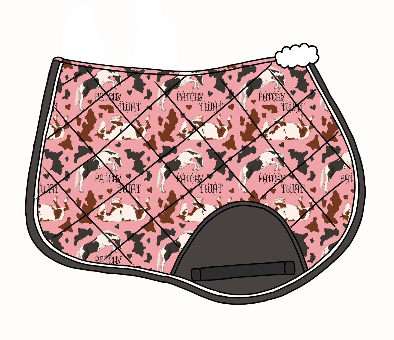 PREORDER Patchy twat saddle pad