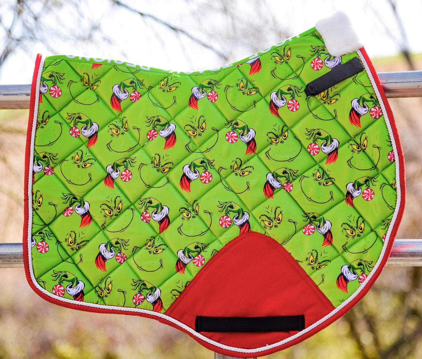 PRE ORDER grinch saddle pad jump/dressage