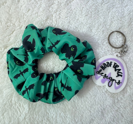 Toothless large hair scrunchie (1pack)